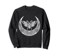 Crescent Moon Moth Goth Horror Sweatshirt - Casual Everyday Wear Men Women - T-Shirt, Sweatshirt, Hoodie