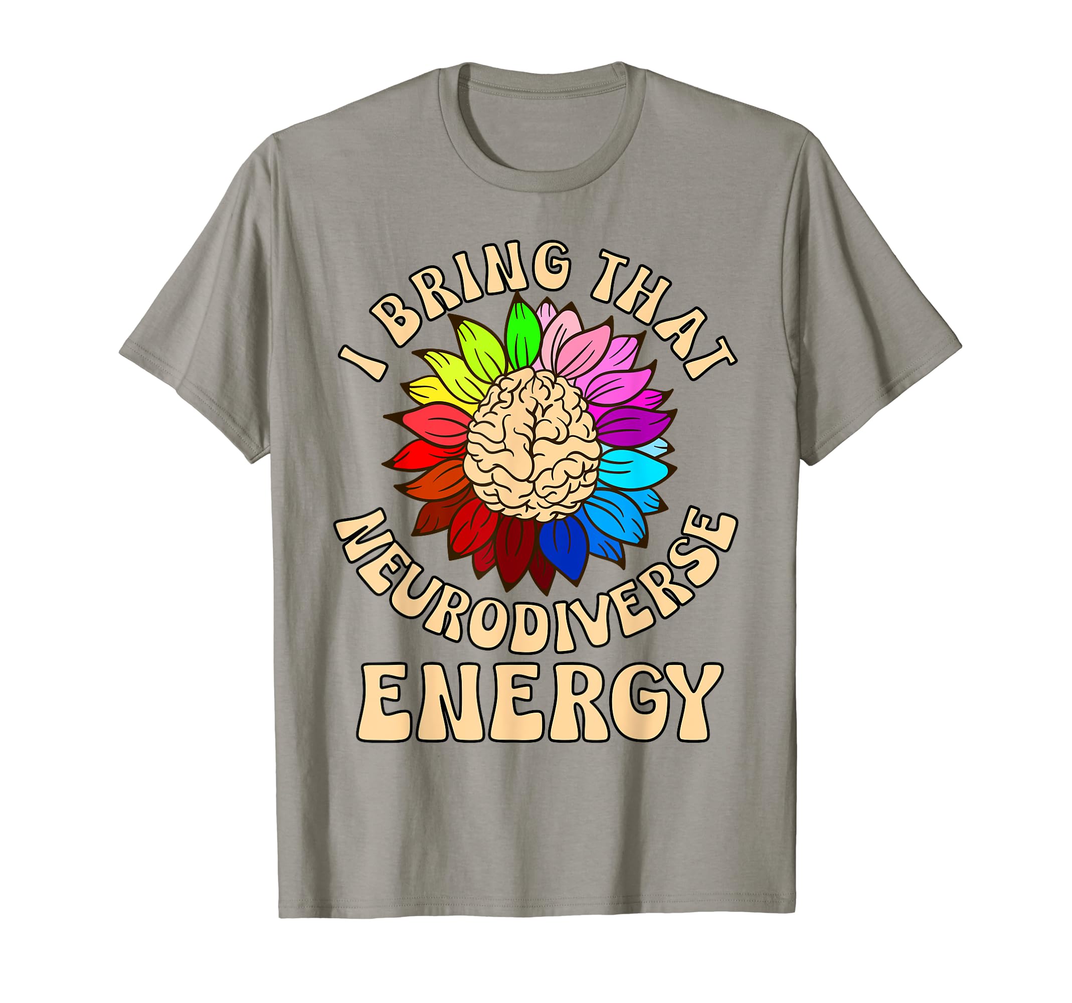 Neurodiverse Energy Brain Spectrum T-Shirt - Fun Novelty Design for Adults - T-Shirt, Sweatshirt, Hoodie