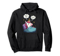 Unicorn Overthinking Funny Sleep Hoodie - Fun Novelty Design for Adults - T-Shirt, Sweatshirt, Hoodie