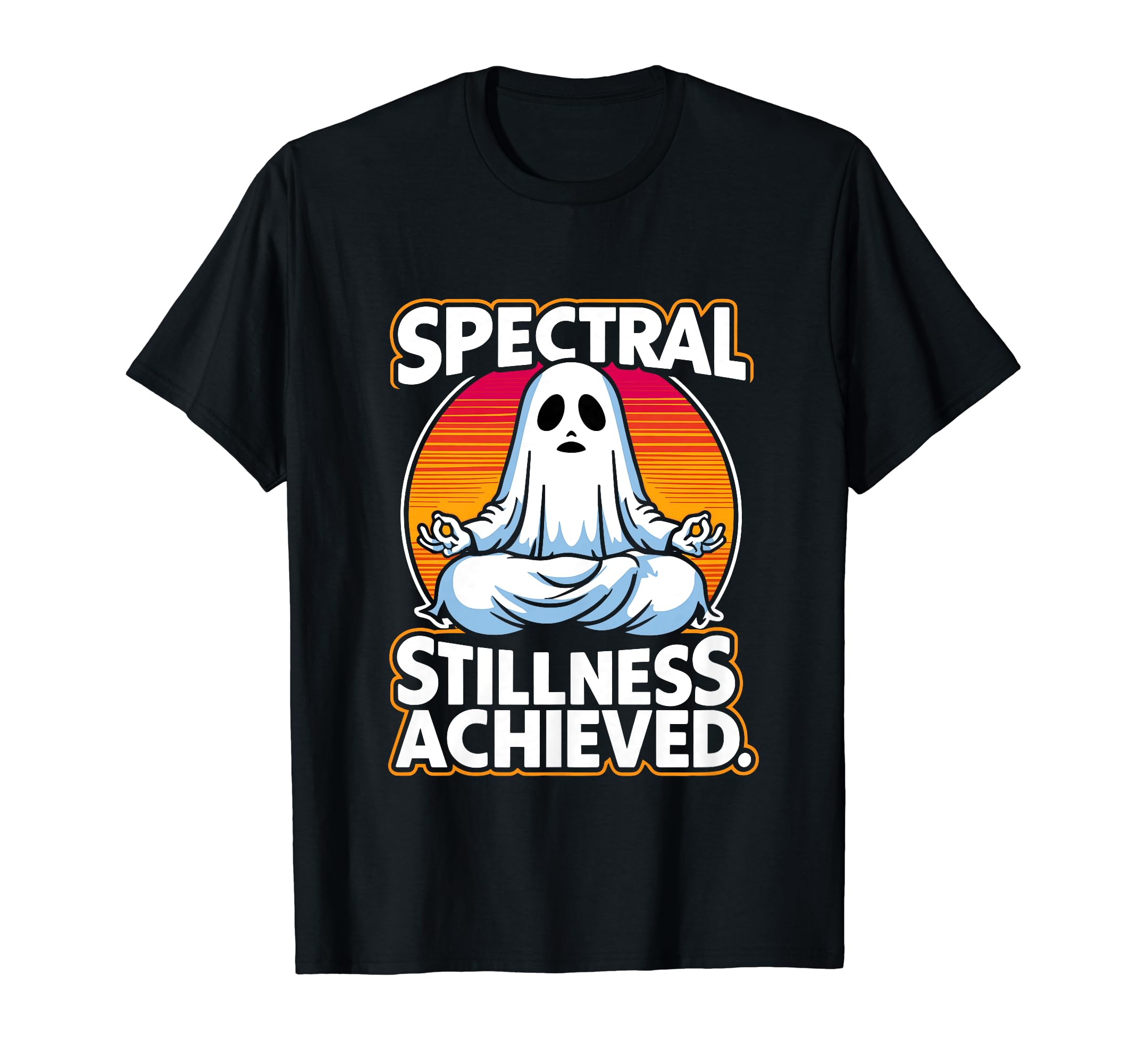 Ghost Monster Meditation Mindfulness T-Shirt - Graphic Print Unisex - T-Shirt, Sweatshirt, Hoodie