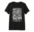 Books Are My Therapy Bookworm Reader T-Shirt - Unique Graphic Men Women - T-Shirt, Sweatshirt, Hoodie