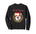 Merry Corgmas Corgi Santa Hat Dog Sweatshirt - Trendy Graphic Unisex - T-Shirt, Sweatshirt, Hoodie