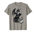 Fantasy Book Reader Dragon Reading Books T-Shirt - Trendy Graphic Unisex - T-Shirt, Sweatshirt, Hoodie