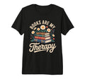 Books Are My Therapy Bookish Bookworm T-Shirt - Aesthetic Graphic Unisex - T-Shirt, Sweatshirt, Hoodie