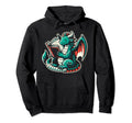 Dragon Reading Book Dragon Enthusiast Hoodie - Aesthetic Graphic Men Women - T-Shirt, Sweatshirt, Hoodie