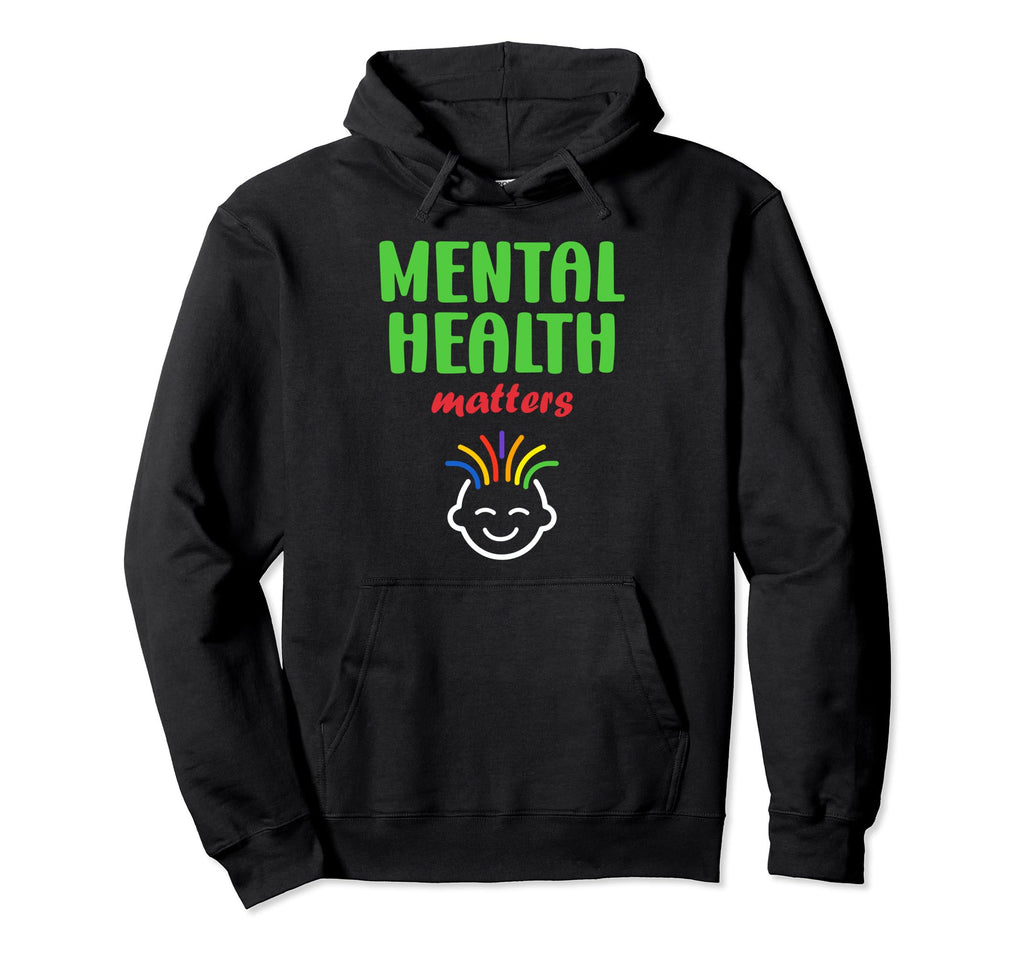 Simple Support Brain Illness Mental Health Hoodie - Trendy Graphic Unisex - T-Shirt, Sweatshirt, Hoodie