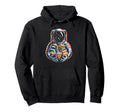 Colorful Galaxy Explorer Reading Cosmic Hoodie - Unique Graphic Unisex - T-Shirt, Sweatshirt, Hoodie