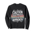 Caution Overstimulated Do Not Approach Sweatshirt - Unique Graphic Unisex - T-Shirt, Sweatshirt, Hoodie