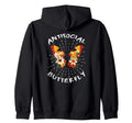 Antisocial Butterfly Gift Hoodie - Custom Art Print Unisex - T-Shirt, Sweatshirt, Hoodie