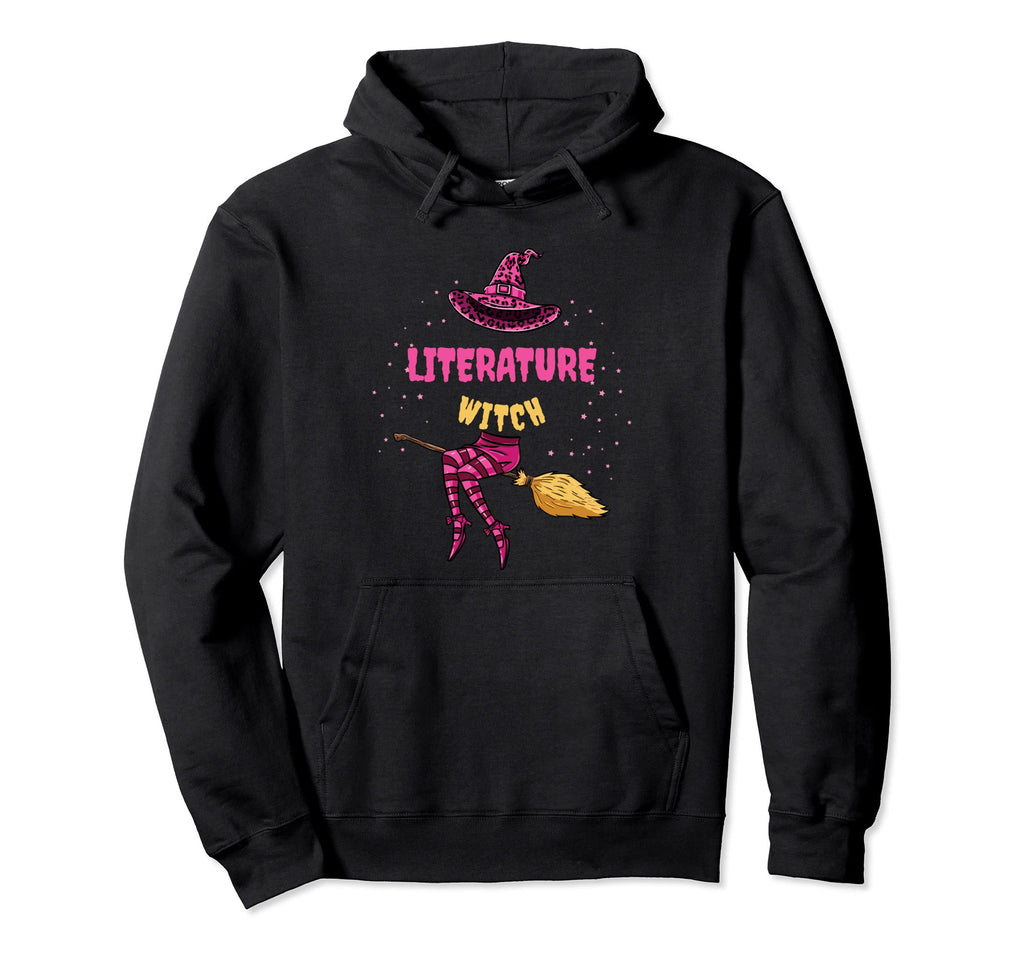 Literature Witch Halloween Literature Hoodie - Casual Everyday Wear Unisex - T-Shirt, Sweatshirt, Hoodie