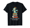 Dragon Atop Books Playful Reading T-Shirt - Minimalist Print for Adults - T-Shirt, Sweatshirt, Hoodie