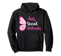 Anti Social Butterfly Butterflies Quiet Sweatshirt - Unique Graphic Unisex - T-Shirt, Sweatshirt, Hoodie