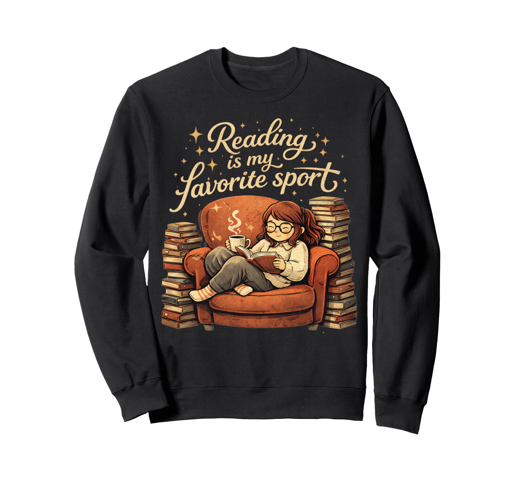 Reading Is My Favorite Sport Book Sweatshirt - Streetwear Style Men Women - T-Shirt, Sweatshirt, Hoodie