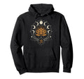 Lotus Flower Moon Phases Zen Yoga Lover Hoodie - Fun Novelty Design Unisex - T-Shirt, Sweatshirt, Hoodie