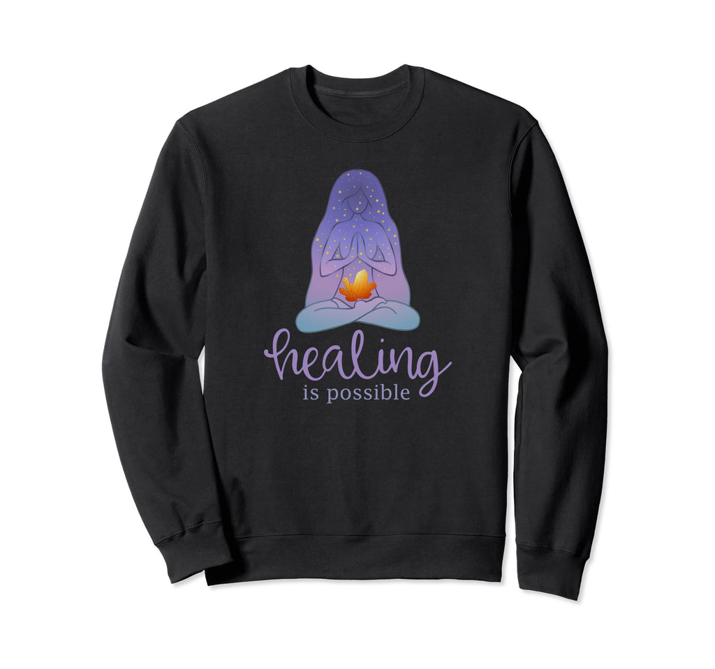 Spiritual Healing Crystals Sweatshirt - Casual Everyday Wear Men Women - T-Shirt, Sweatshirt, Hoodie