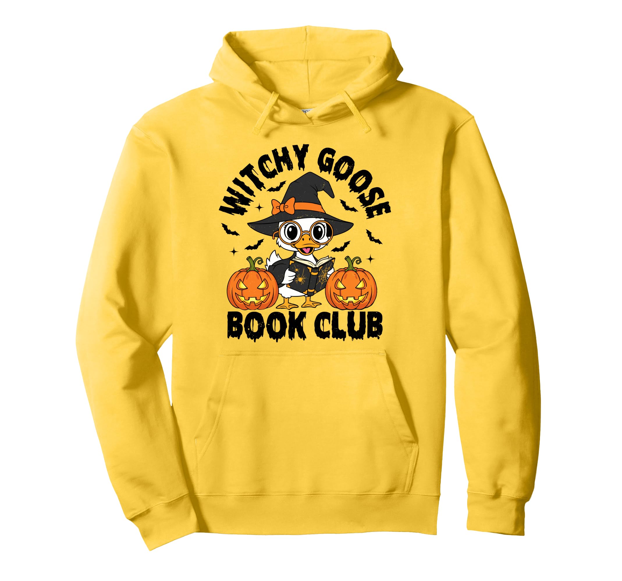 Witchy Goose Book Club Halloween Hoodie - Minimalist Print for Adults - T-Shirt, Sweatshirt, Hoodie
