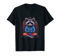 Yoga Raccoon Meditation Zen Mindfulness T-Shirt - Trendy Graphic Unisex - T-Shirt, Sweatshirt, Hoodie