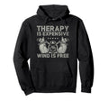 Therapy Is Expensive Wind Is Free Hoodie - Trendy Graphic Men Women - T-Shirt, Sweatshirt, Hoodie