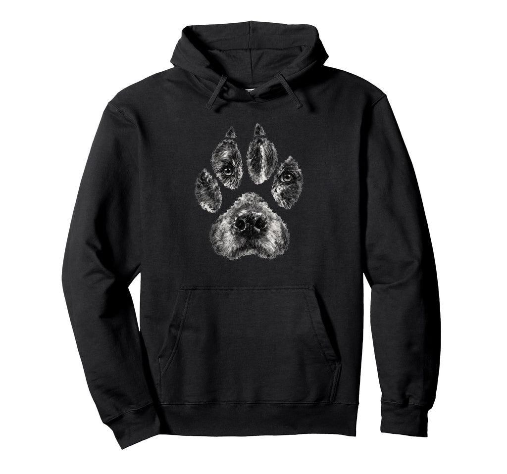 Dog Paw Face Tattoo Pet Lovers Hoodie - Graphic Print Men Women - T-Shirt, Sweatshirt, Hoodie