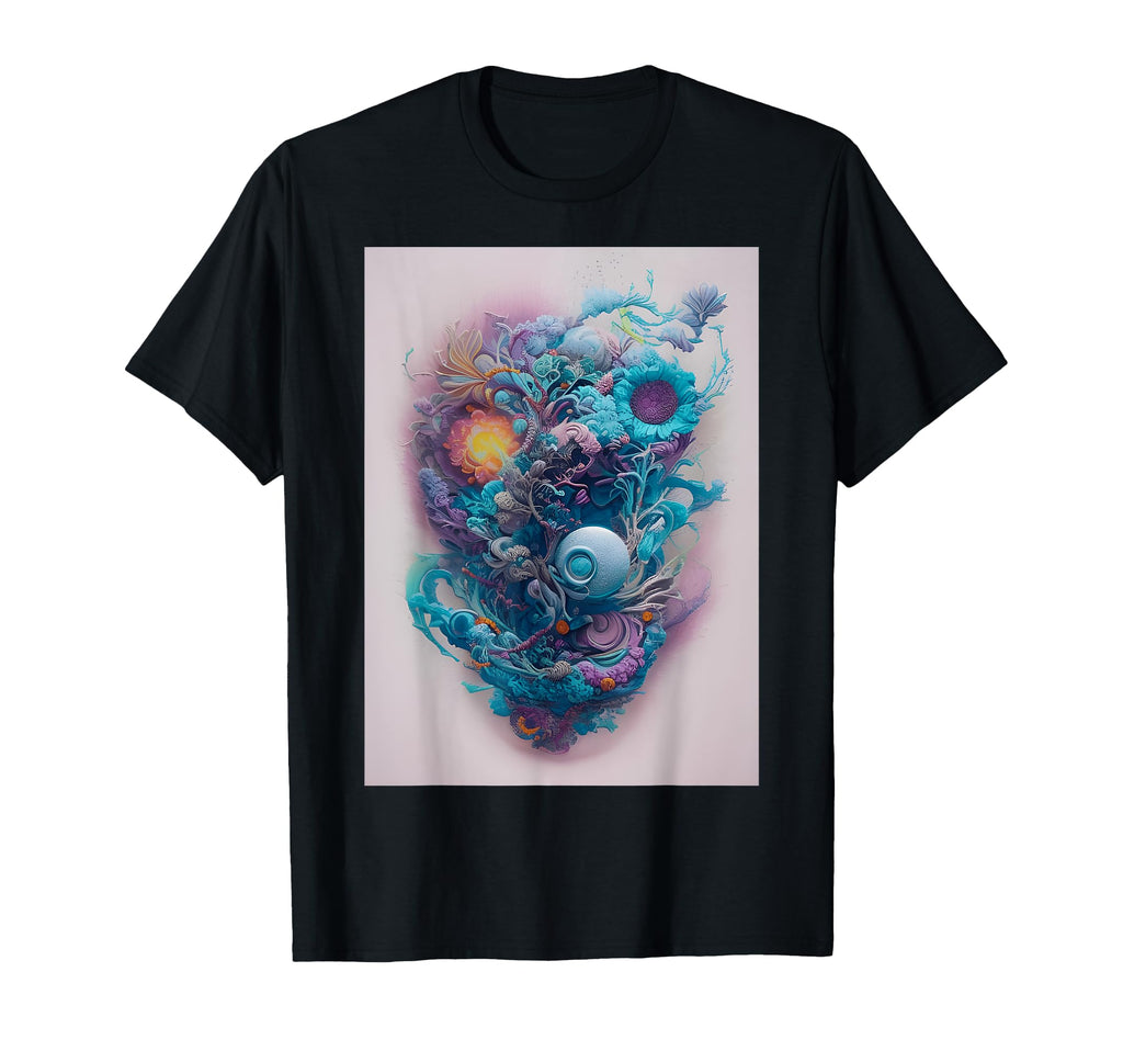 Relax And Take Deep Breath Floral Ai Art T-Shirt - Unique Graphic Unisex - T-Shirt, Sweatshirt, Hoodie