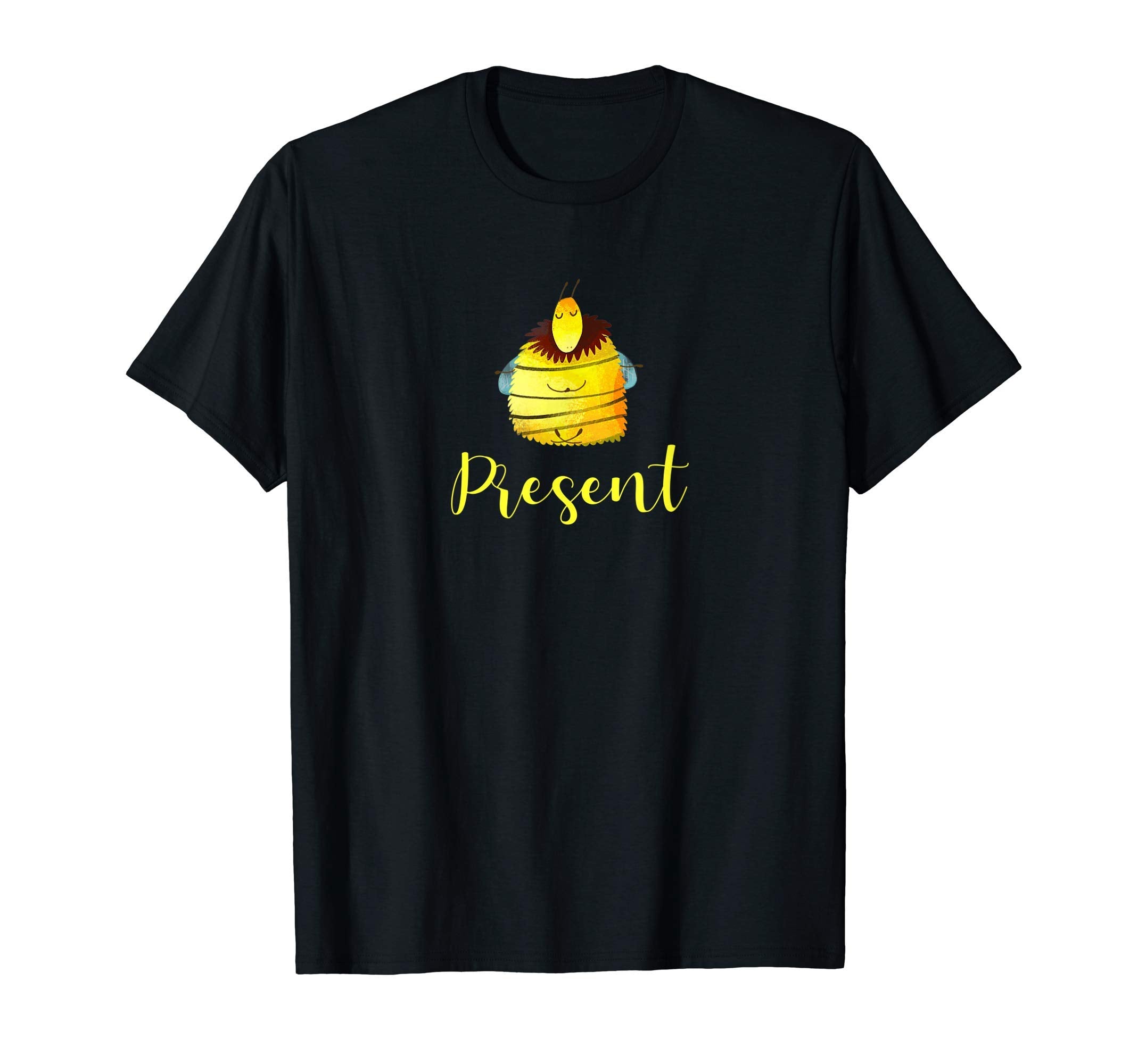 Bee Present Meditation Mindfulness T-Shirt - Trendy Graphic Unisex - T-Shirt, Sweatshirt, Hoodie