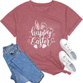 Happy Easter Shirt for Women:Funny Easter Bunny Gnome Graphic T-Shirt Unisex T-shirt, Sweatshirt, Hoodie, Long Sleeve Tee - T-Shirt, Sweatshirt, Hoodie