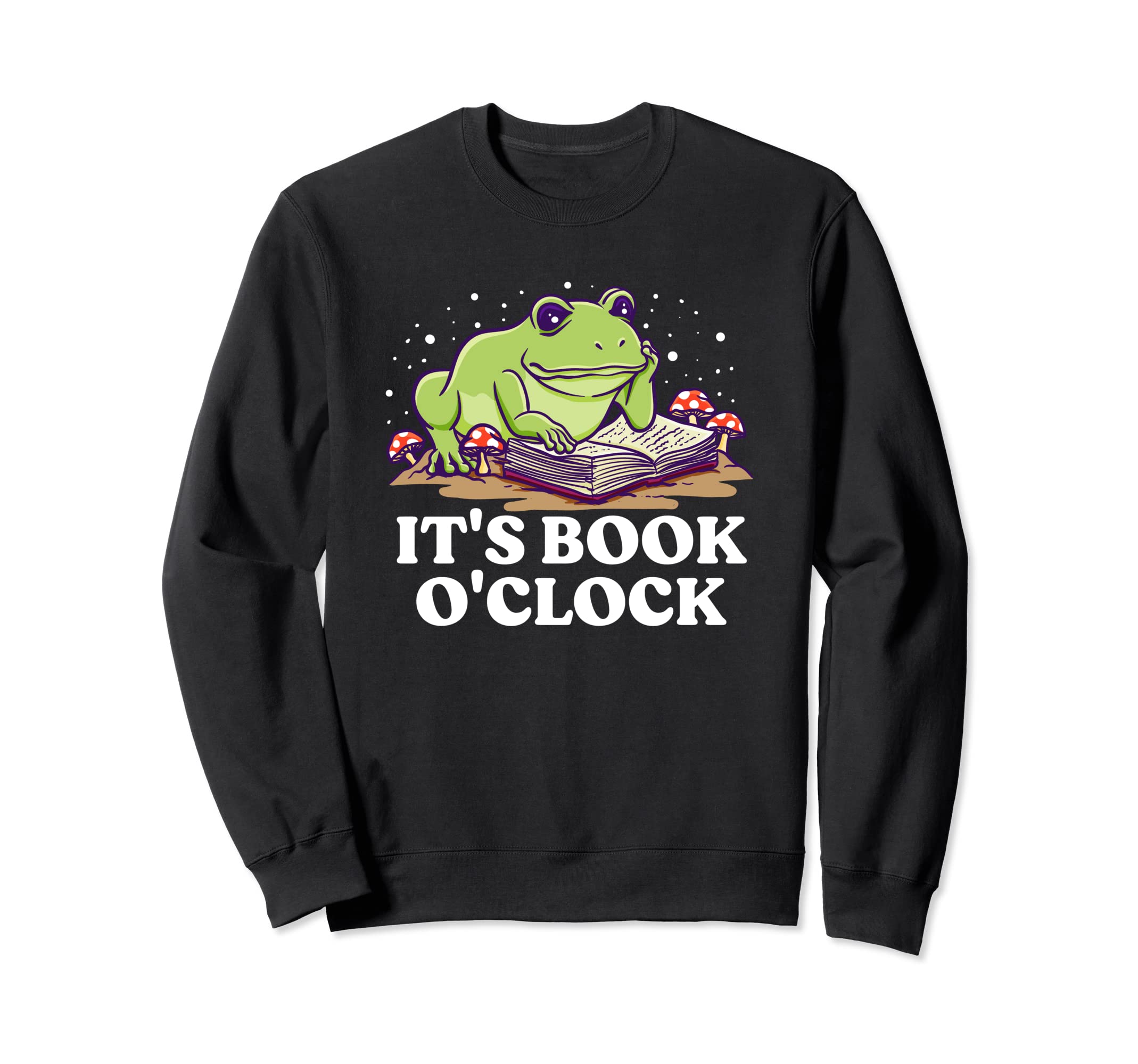 Its Book O Clock Funny Bookworm Book Sweatshirt - Minimalist Print Unisex - T-Shirt, Sweatshirt, Hoodie
