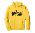 Anti Social Butterfly Introvert Hoodie - Custom Art Print Unisex - T-Shirt, Sweatshirt, Hoodie