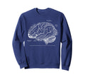 Human Brain Anatomy Sweatshirt - Aesthetic Graphic Unisex - T-Shirt, Sweatshirt, Hoodie