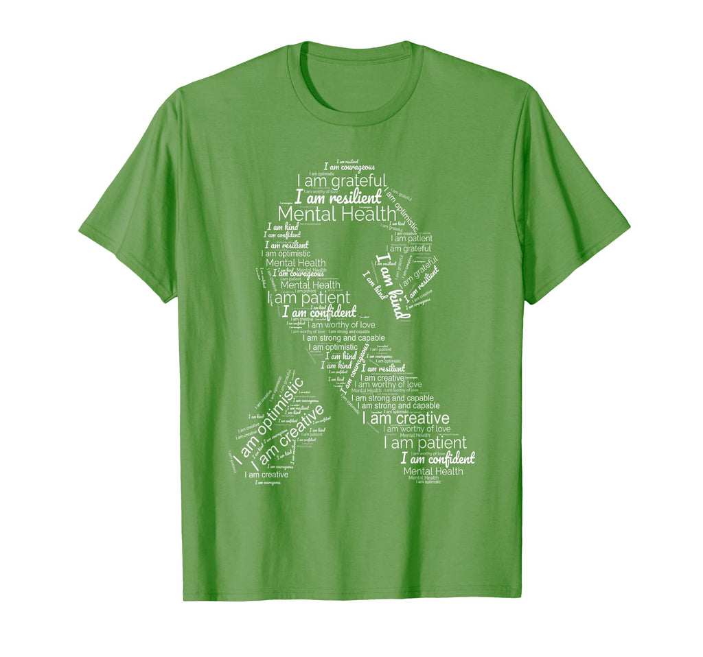 Green Ribbon May Support Mental Health T-Shirt - Novelty Apparel Men Women - T-Shirt, Sweatshirt, Hoodie