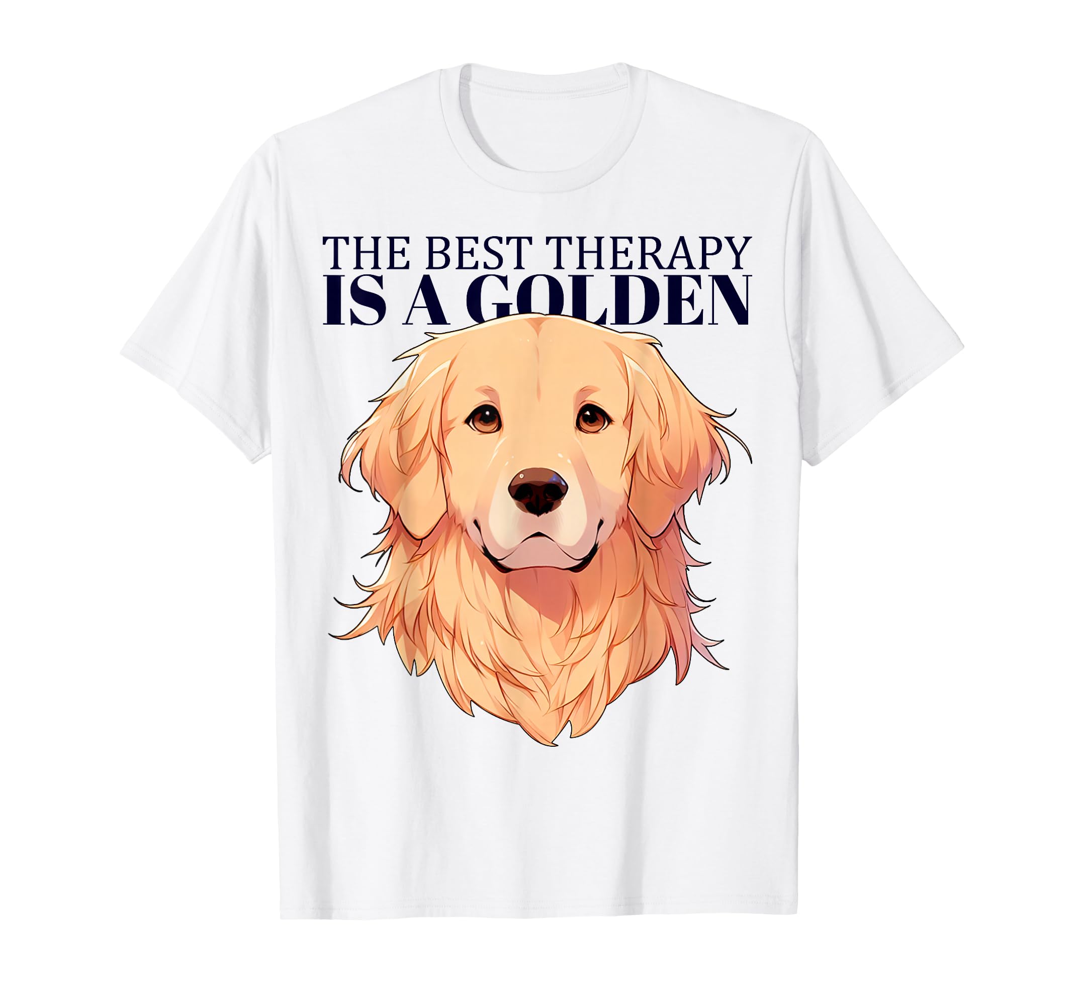 Golden Retriever Therapy Dog T-Shirt - Casual Everyday Wear Men Women - T-Shirt, Sweatshirt, Hoodie