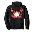 Meditation Crab Yoga Pose Relaxing Animal Hoodie - Trendy Graphic Men Women - T-Shirt, Sweatshirt, Hoodie