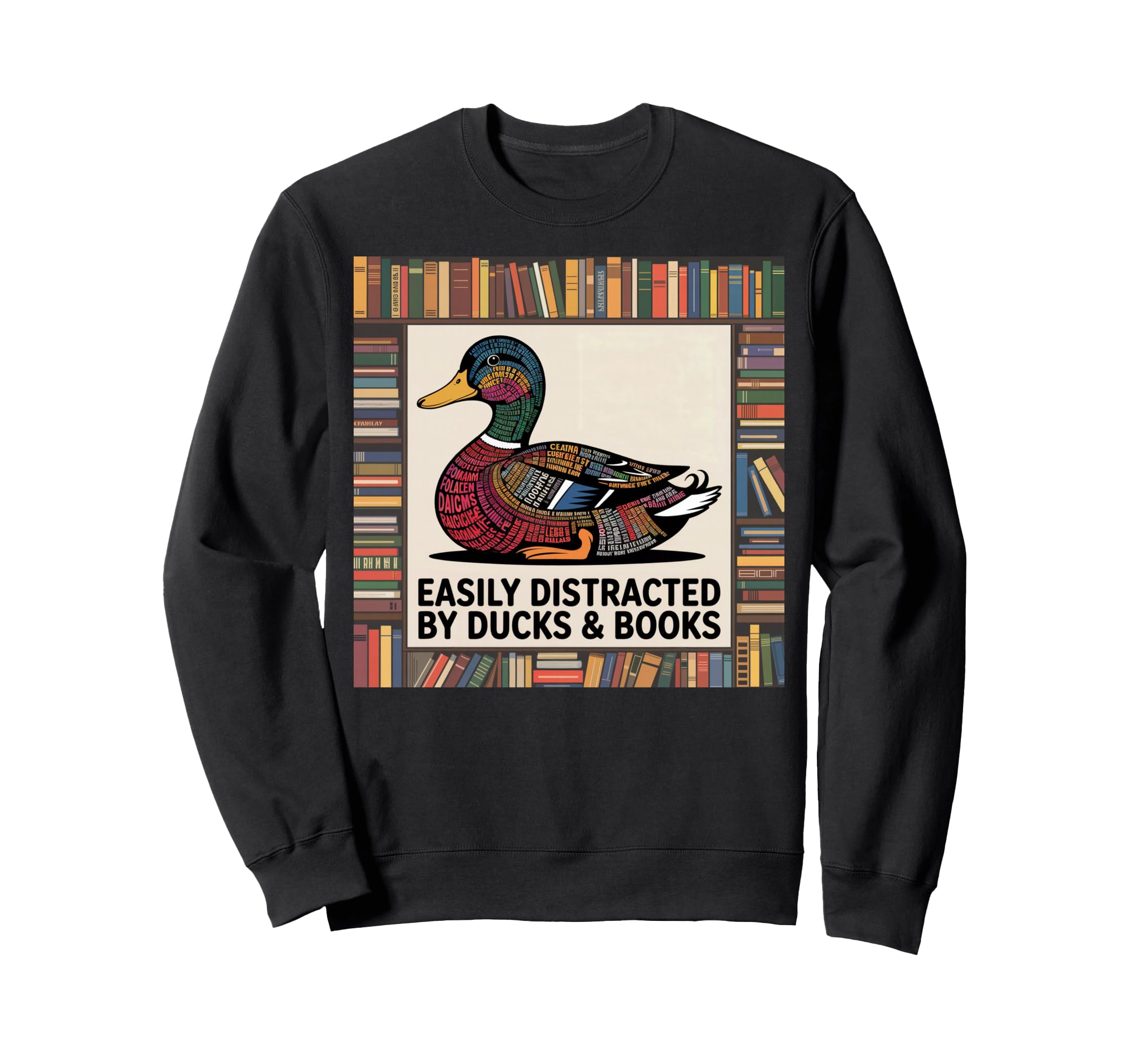 Womens Duck Stuff Mens Duck Jersey Sweatshirt - Minimalist Print Unisex - T-Shirt, Sweatshirt, Hoodie