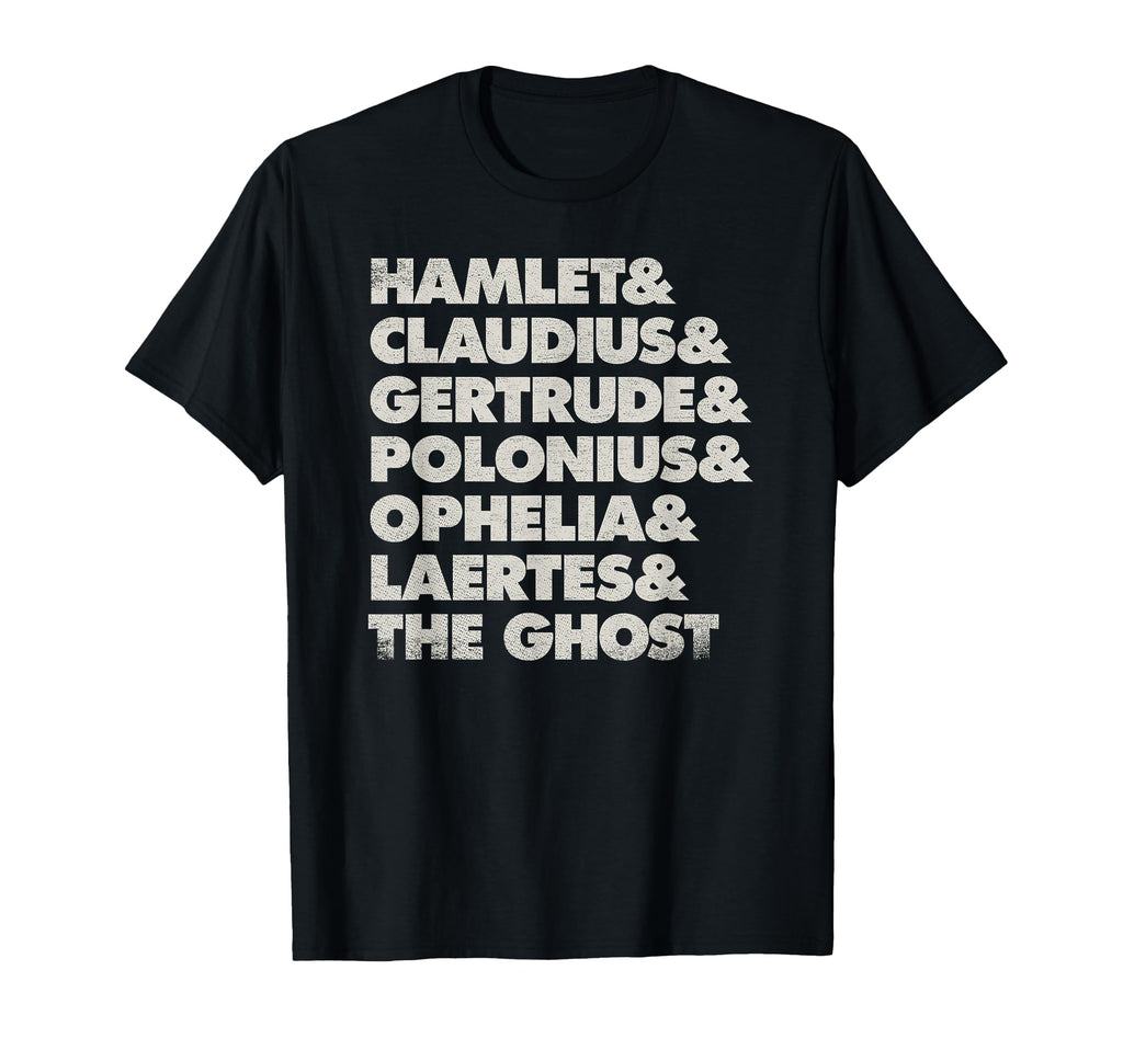 Shakespeare Bard O Hamlet Characters T-Shirt - Trendy Graphic Men Women - T-Shirt, Sweatshirt, Hoodie