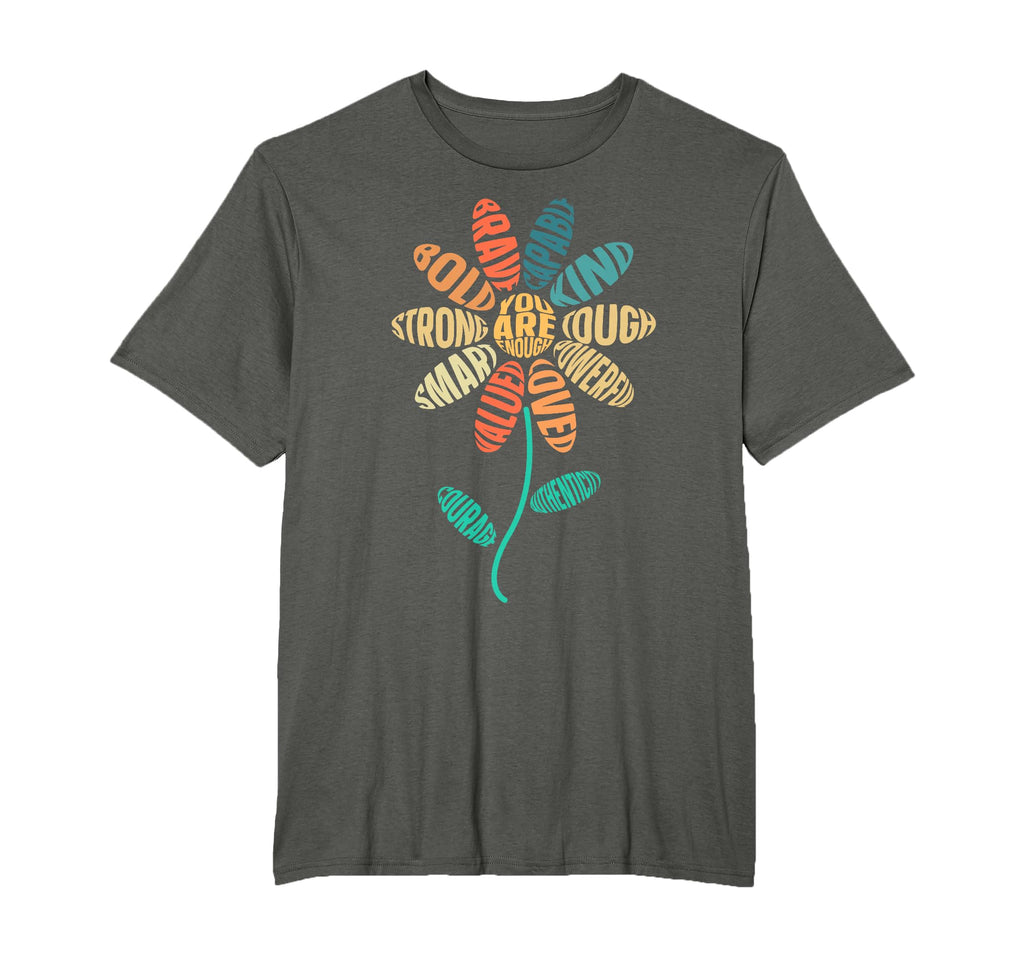 You Are Enough Be Kind Flower T-Shirt - Custom Art Print Men Women - T-Shirt, Sweatshirt, Hoodie