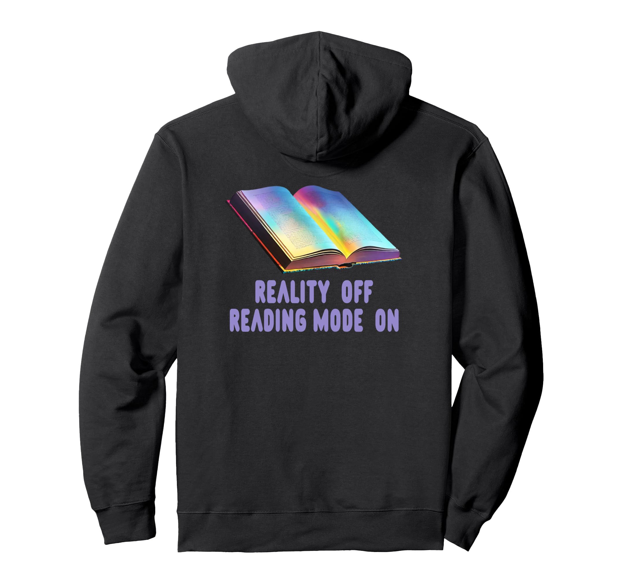 Book Worm Reality Off Book Stack Reading Hoodie - Graphic Print Men Women - T-Shirt, Sweatshirt, Hoodie
