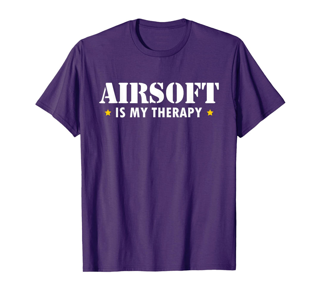 Airsoft Is My Therapy T-Shirt - Unique Graphic Men Women - T-Shirt, Sweatshirt, Hoodie