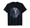 Random Galaxy Dragon And Wolf T-Shirt - Minimalist Print for Adults - T-Shirt, Sweatshirt, Hoodie