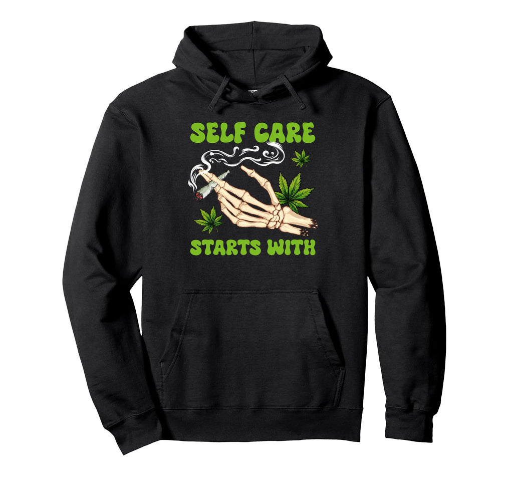 Cannabis Weed Smoking Stoner Babe Hoodie - Casual Everyday Wear for Adults - T-Shirt, Sweatshirt, Hoodie