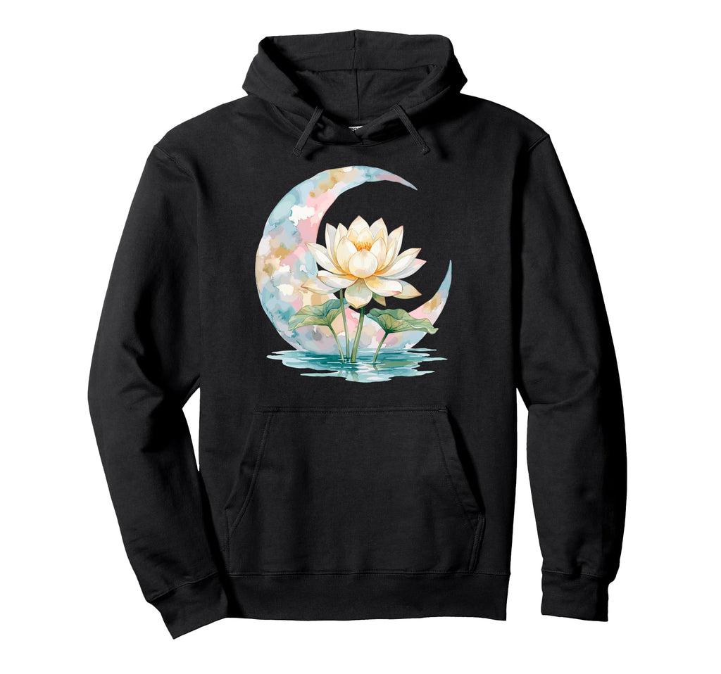 Funny Yoga Lotus Flower Meditation Hoodie - Unique Graphic Men Women - T-Shirt, Sweatshirt, Hoodie