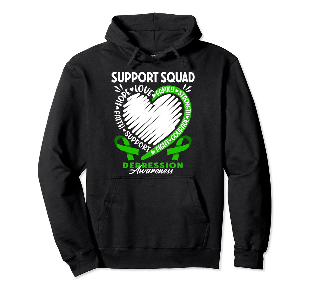 Support Awareness Squad I Mental Health Hoodie - Minimalist Print Unisex - T-Shirt, Sweatshirt, Hoodie