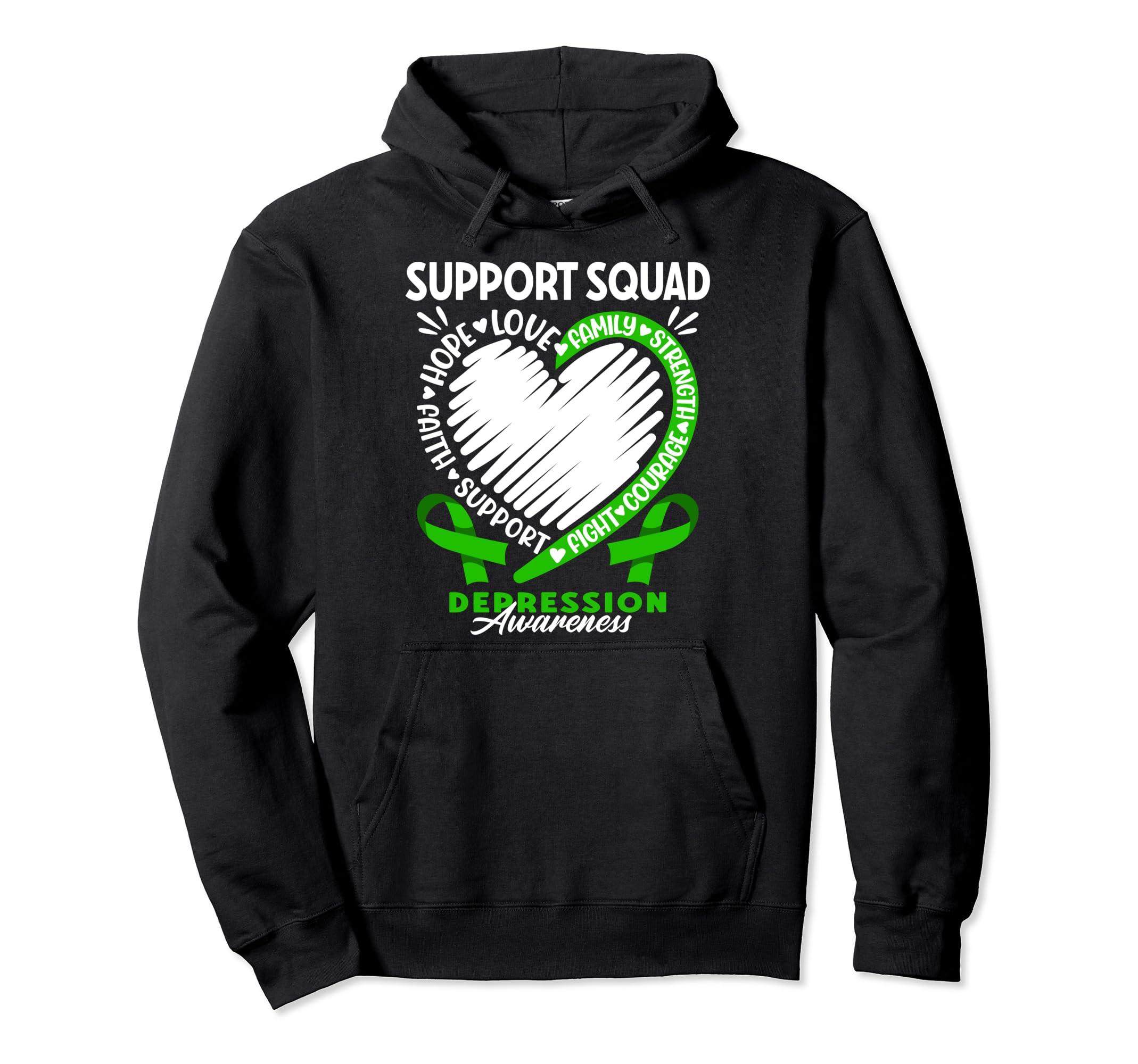 Support Awareness Squad I Mental Health Hoodie - Minimalist Print Unisex - T-Shirt, Sweatshirt, Hoodie