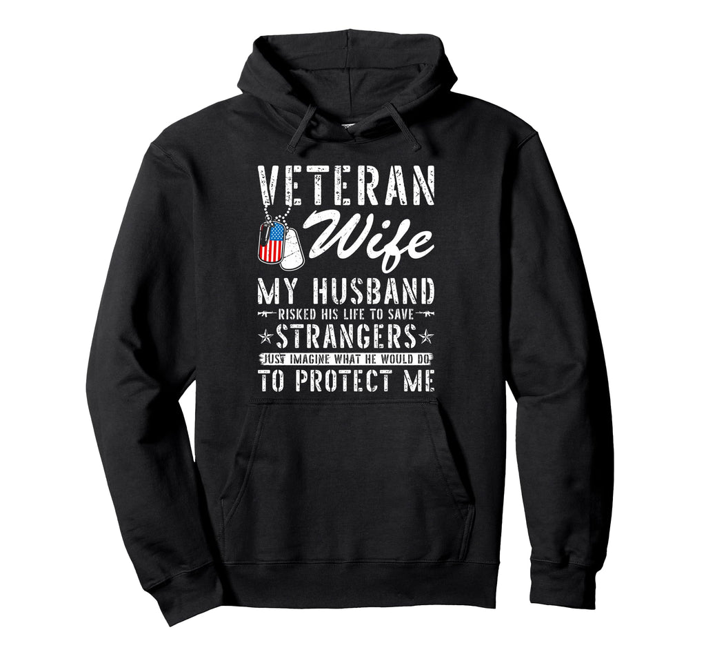Veteran Wife Us Veteran Army Husband Hoodie - Aesthetic Graphic for Adults - T-Shirt, Sweatshirt, Hoodie