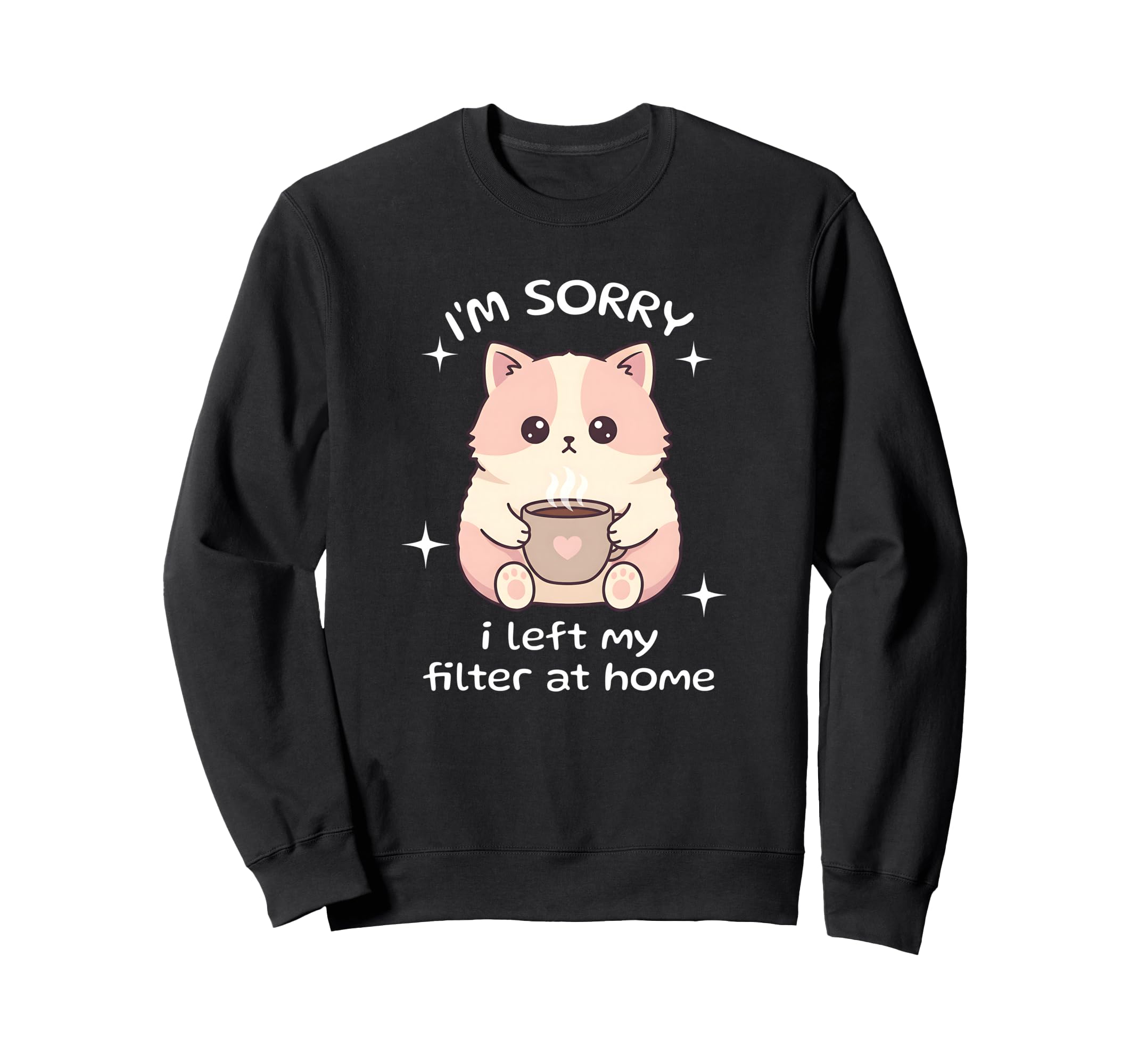 Introvert Coffee Cat Lover Social Sweatshirt - Streetwear Style for Adults - T-Shirt, Sweatshirt, Hoodie