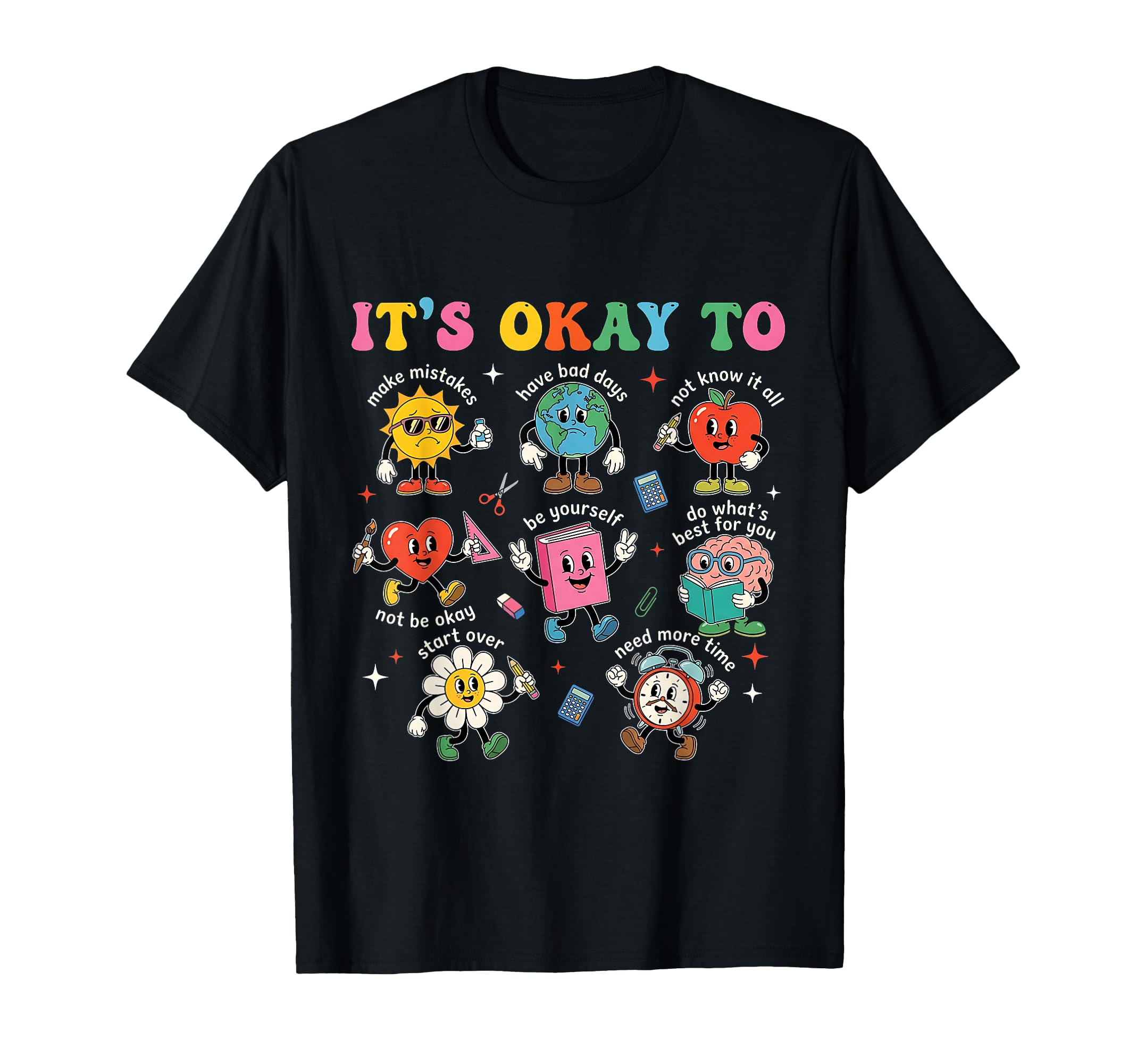 Its Okay To Make Mistakes Autism T-Shirt - Custom Art Print Men Women - T-Shirt, Sweatshirt, Hoodie