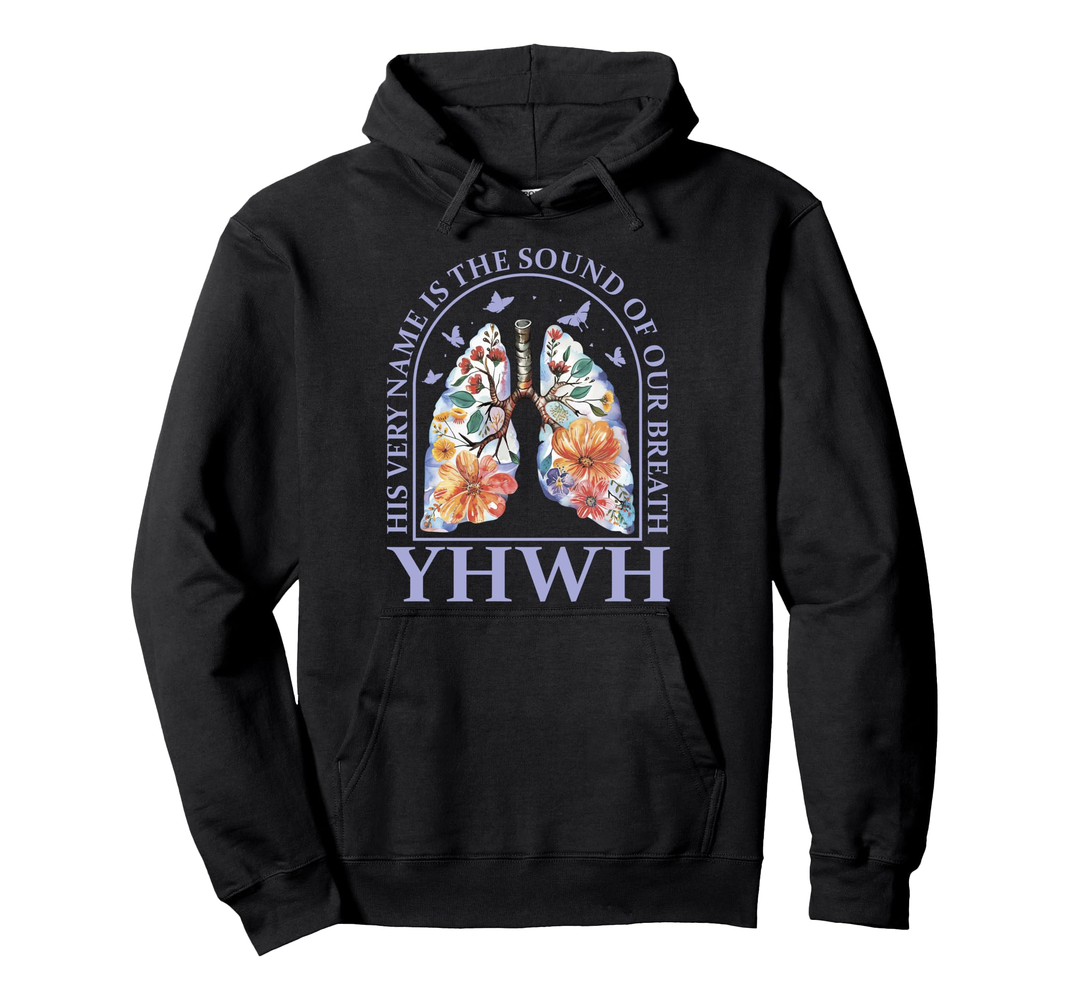 Floral Lung Christian Our Very Breath Hoodie - Graphic Print for Adults - T-Shirt, Sweatshirt, Hoodie