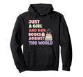 Just And Her Books Book Lover Hoodie - Novelty Apparel Unisex - T-Shirt, Sweatshirt, Hoodie