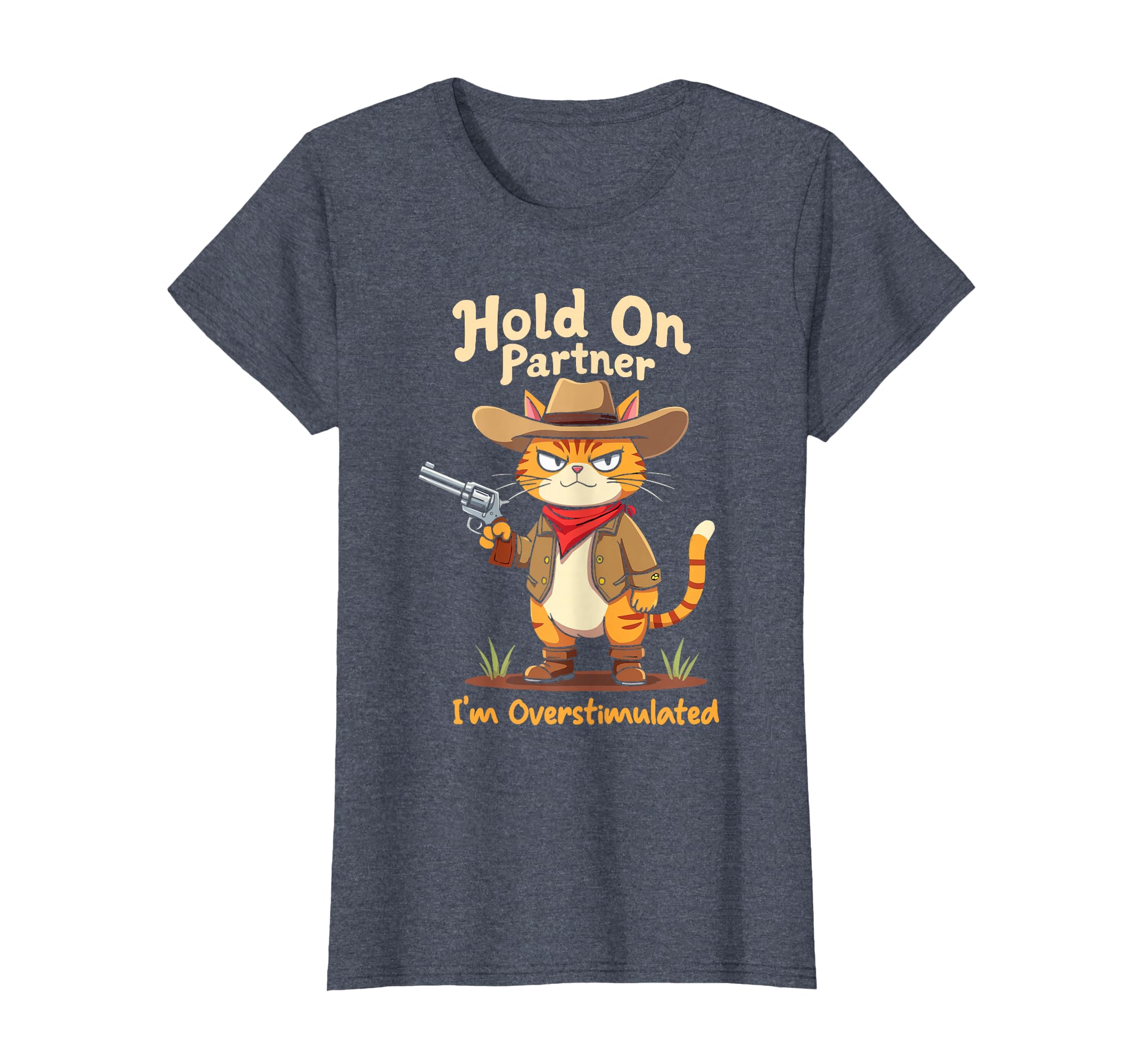 Hold Partner Im Overstimulated Funny T-Shirt - Unique Graphic for Adults - T-Shirt, Sweatshirt, Hoodie