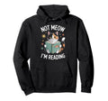 Library Cat Book Lover Bookworm Hoodie - Fun Novelty Design Unisex - T-Shirt, Sweatshirt, Hoodie