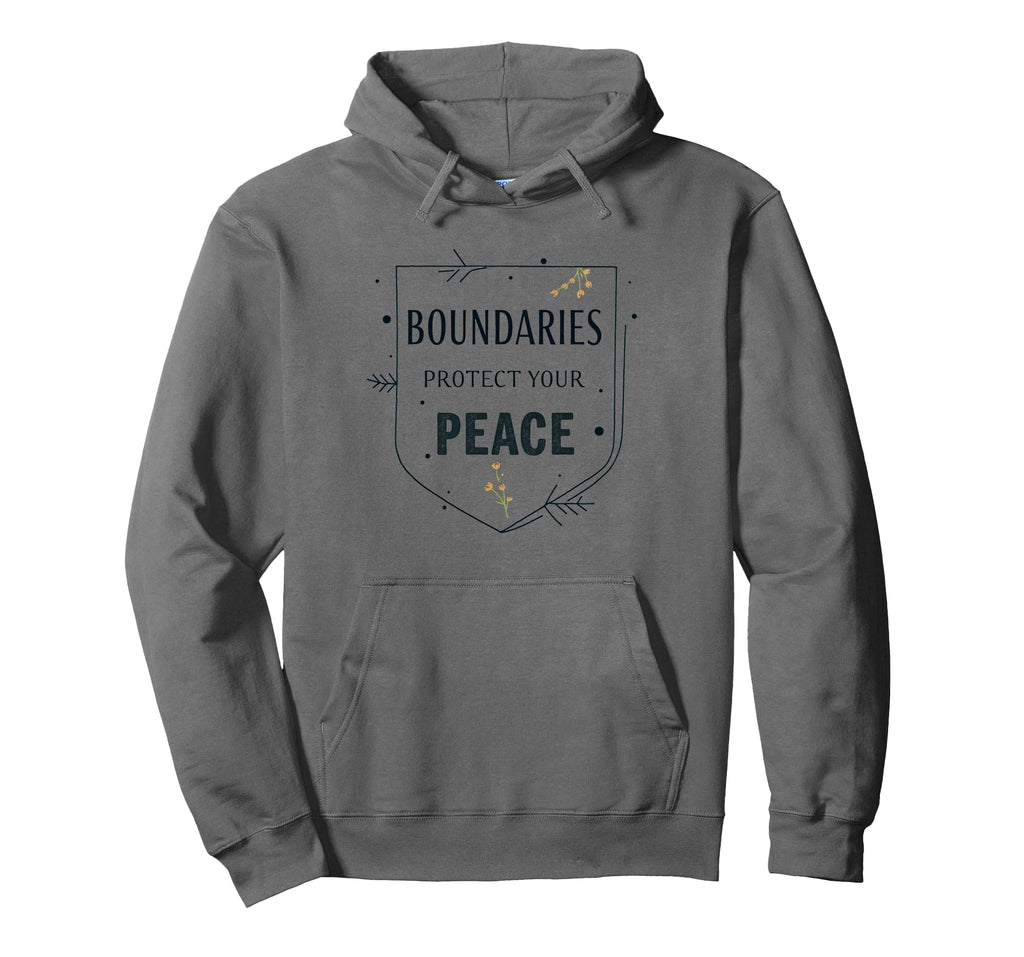Boundaries Protect Your Peace Mental Hoodie - Trendy Graphic Men Women - T-Shirt, Sweatshirt, Hoodie